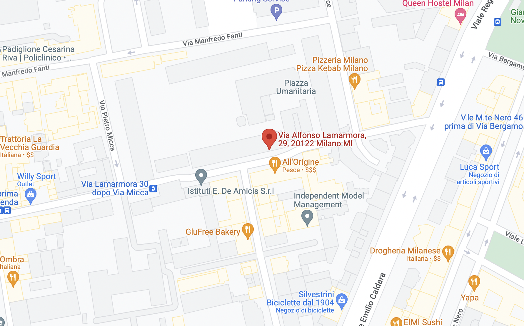 Mappa pargheggi